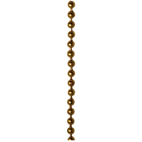 CATENA A PERLINE ottonata - bobina   25 metri.   DF 3114950