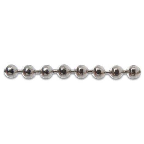 CATENA A PERLINE OTTONE NICHELATO D 4,0 MM 25 ML