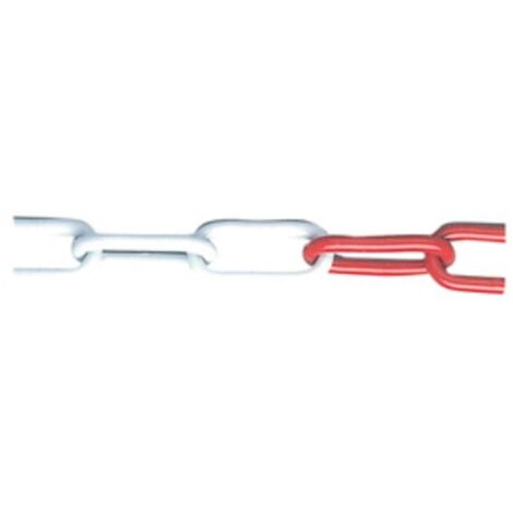 CATENA ACCIAIO BIANCO ROSSO D 5 MM DA 25 M