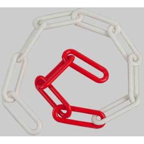catena bicolore in plastica d.6 25 mt