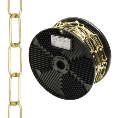 Catena Decorativa In Ottone Liscia 3,4x43 mm. Rotolare 20 metri