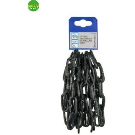 Catena decorativa pretagliata Masidef acciaio nero 2,5 m