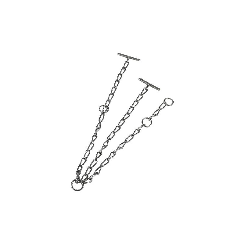 Image of Catena di insufficienza con tiratori e anello, 60 cm, catena Ø 4 mm, Ø Neck 80 cm, vitelli