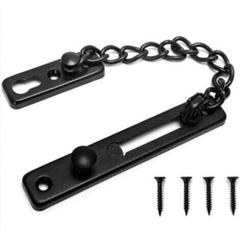 SERRATURA CATENA PORTA in acciaio inox 2 pezzi, sicurezza antifurto