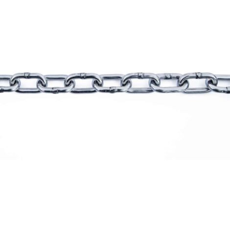 Catena genovese diam 5 mm pretagliata in acciaio zincato 5 mt