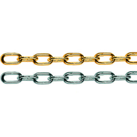 Catena genovese in matassine - n° 8 maglia ø mm.1,3 ferro ottonato