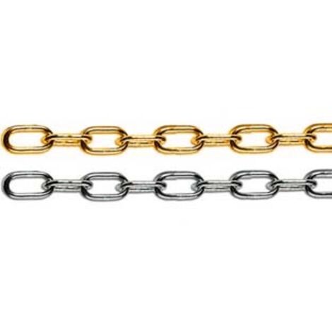CATENA GENOVESE IN MATASSINE- - n°12 maglia  EE ¸ mm.16 ferro ottonato - 25 mt