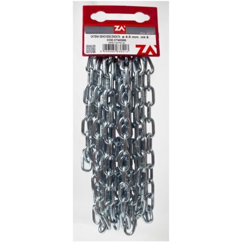 CATENA GENOVESE ZINCATA PRETAGL 4 MM N19 5 M