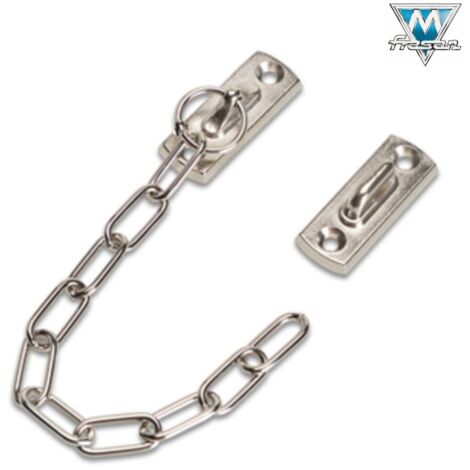 CATENA IN OTTONE NICHELATO CON GANCI FUSI