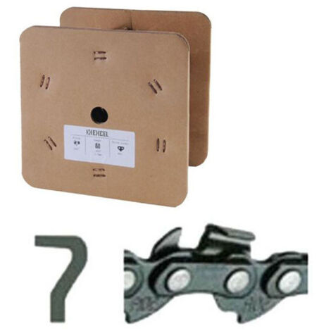 Catena in rotolo per motosega passo 3/8" mini, spessore 0,50 mm, lunghezza 30 metri - Modello N1C Excel 07462