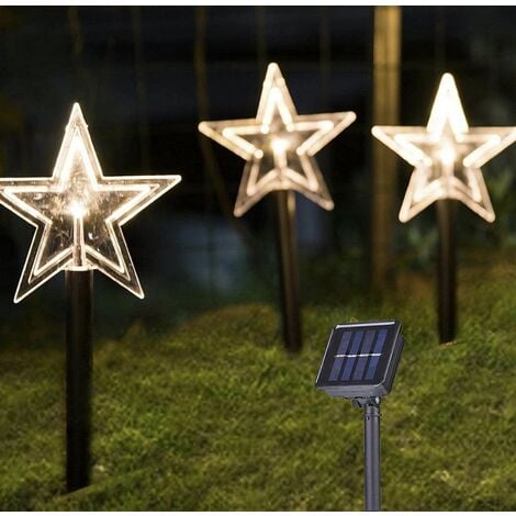 Catena di luci a led 20 lampadine per esterno da giardino energia solare da  5.8m