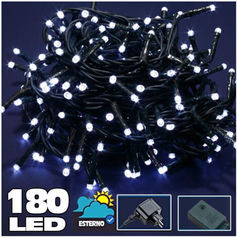 Catena Luminosa 180 Del White Lights For External Controller 8 Functions 24v