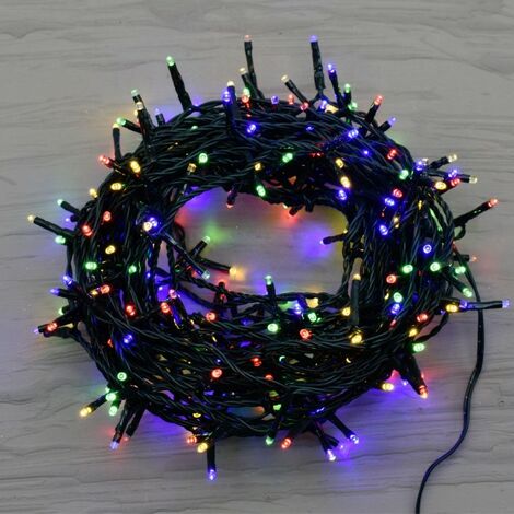 Catena Luminosa 300 Microled Multicolore con Giochi Luce 15 m