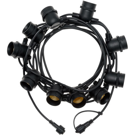 Catena luminosa 5m con 10 portalampada E27