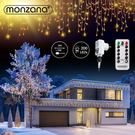 Catena luminosa a LED Bianco caldo 10m