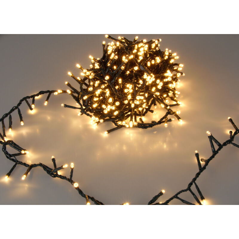 Image of Catena luminosa a led bianco extra caldo - 11 m / 560 led - Illuminazione natalizia per interni ed esterni
