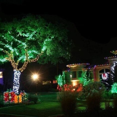 Catena luminosa a LED da 100 m con 800 LED per Carnevale, Matrimoni, Illuminazione esterna, Giardino e Interni Catena luminosa a LED per Alberi di Natale, Decorazioni per Gazebo Verde