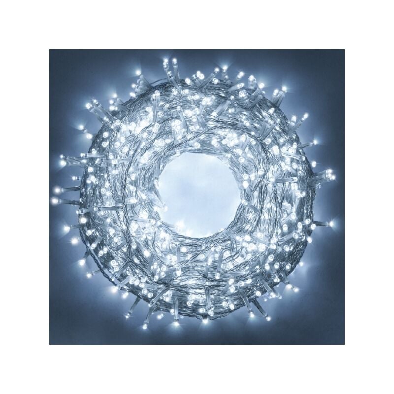 Catena Luminosa di Natale a 500 led con 8 giochi