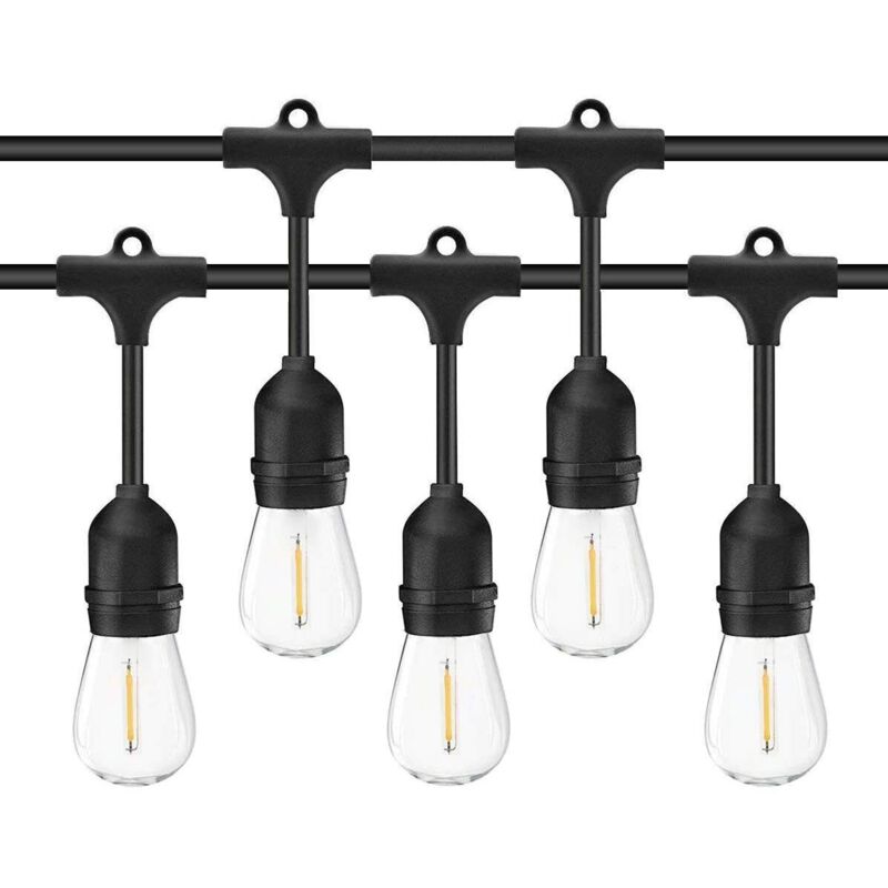 Catena luminosa esterno 20 Lampadine E27 LED cavo
