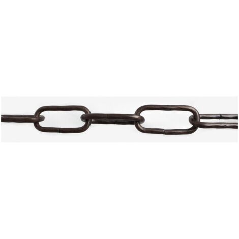 CATENA MAGLIA LUNGA RITORTA 4,0 MM 2,5 M NERO