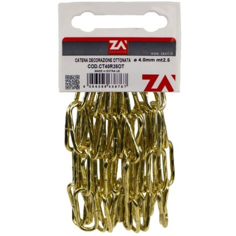 CATENA MAGLIA LUNGA RITORTA 4,0 MM 2,5 M OTTON