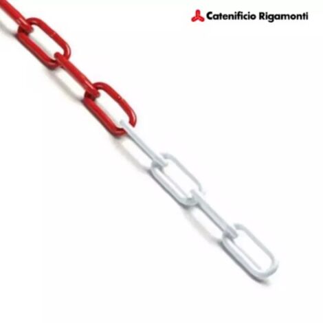 CATENA METALLO BIANCO - ROSSA