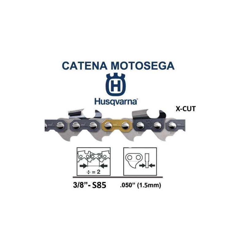 Catena motosega Husqvarna - S85 - 73DP - 3/8 1,5 mm Maglie: 84