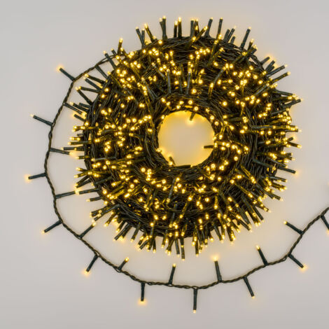 Catena Nastro 6cm NTLG 1000 MiniLED cavo Verde 4+30,5m Luci di Natale