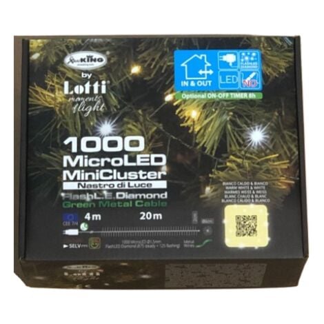 Catena NSL6 nastro minicluster D6 1000 microled caldo+freddo 20m Lotti importex