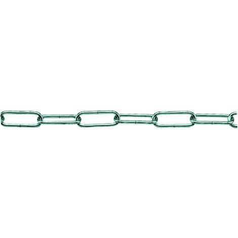 CATENA PER LAMPADARI GENOVESE In ferro nichelato  EE  filo mm. 13 n° 8 25.00 metri