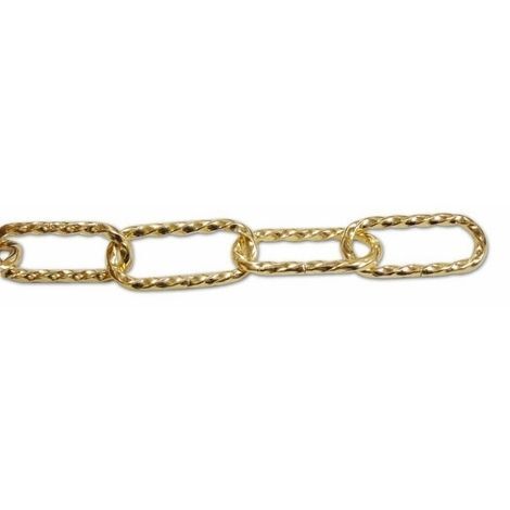 Catena per Lampadari Ottonata Ritorta spezzone da 100 cm