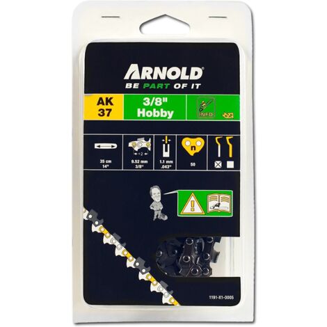 Catena per motosega 3/8", 1,1 mm - 50 maglie di trasmissione - tronchesi semicircolari Arnold