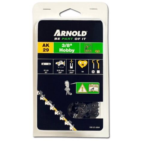 Catena per motosega 3/8", 1,3 mm - 54 maglie di trasmissione - tronchesi semitondi Arnold