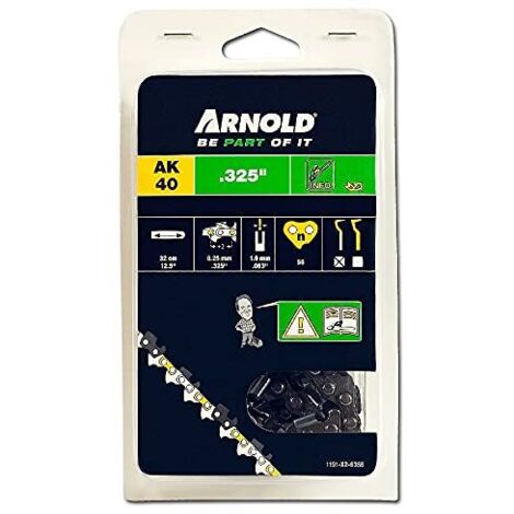 Catena per motosega 325"/1,6 mm - 56 maglie di trasmissione - lame semicircolari Arnold