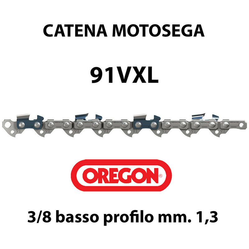 Catena Motosega 3 // 8 /" x 40 Maglie Spessore 1,3 mm 050 /" 91 OREGON
