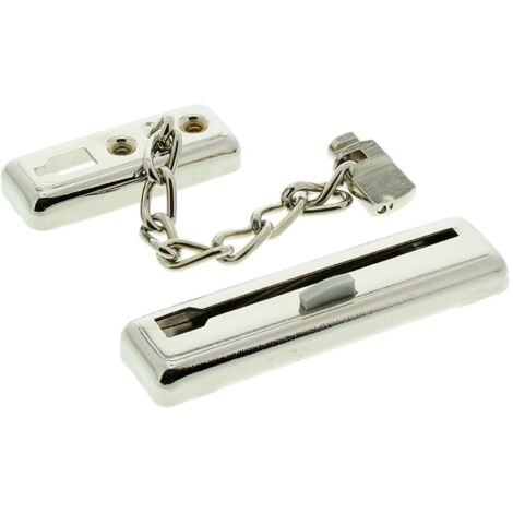 Catena per porta TK 64 L.160mm DIN L/R nichel. con sicurezza per bambini BURG-WÄCHTERÄ