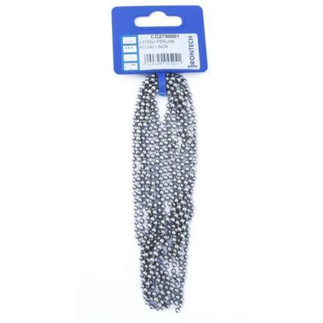 Catena perline acc.inox Ø3.2 mt2.5