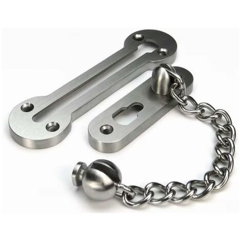 Catena scorrevole di sicurezza per catena per porta in acciaio inossidabile 304, solida da 3 mm, extra spessa, per porta d'ingresso,