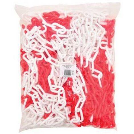 CATENA SEGNALETICA HAND - PLT  BIANCO/ROSSO D.MM 8 MT 25 - 1 pezzo