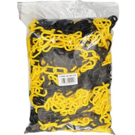 CATENA SEGNALETICA MM 6 CF 25 MT GIALLO NERO
