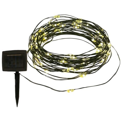 CATENA SOLARE 200 MINILED BIANCO CALDO 20M.
