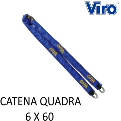 CATENA VIRO CM.60 A SEZIONE QUADRA DA MM.6 CON STOFFA
