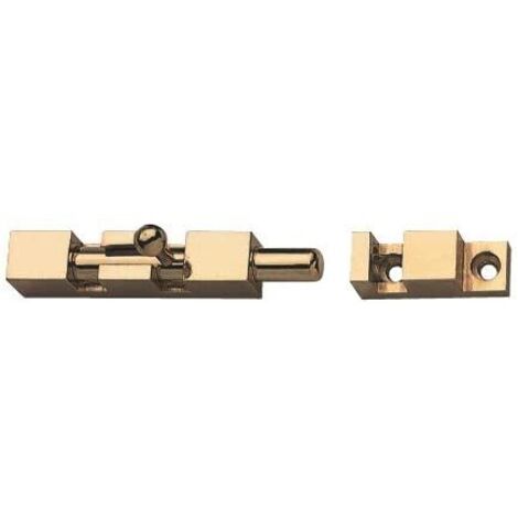 Catenaccio a cannone - 100 mm. - ottone lucido - 1 pz.