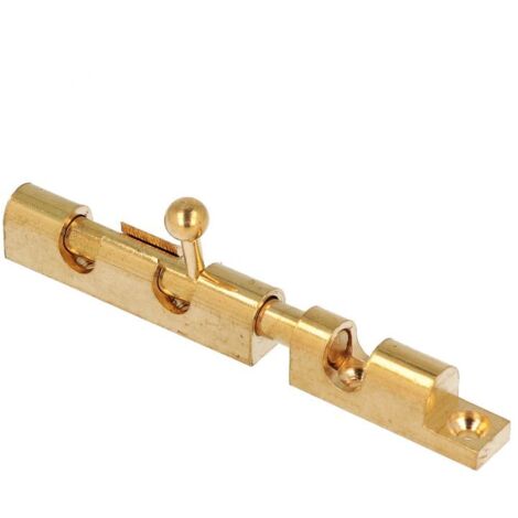 Catenaccio a cannone in ottone lucido 100mm