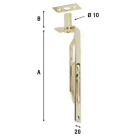 CATENACCIO A LEVA FERRO ART.211 (210) CM.30 ALDEGHI LUIGI SPA PZ 10,0