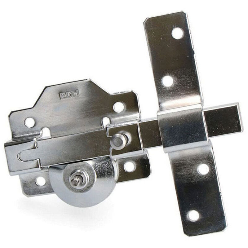 Catenaccio da infilare nichelato con cilindro di sicurezza rotondo e apertura a catenaccio EDM