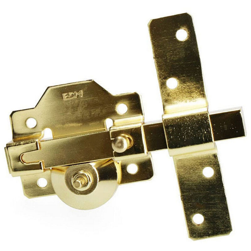 Catenaccio dorato da infilare con cilindro di sicurezza rotondo e apertura a catenaccio EDM