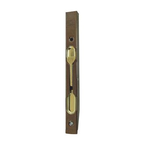 Catenaccio incasso legno a leva pesanti acciaio bronzato mm 16x13 cm 25 (5 pezzi) Otlav