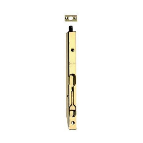 Catenaccio incasso legno a leva pesanti acciaio ottonato mm 16x13 cm 25 (5 pezzi) Otlav