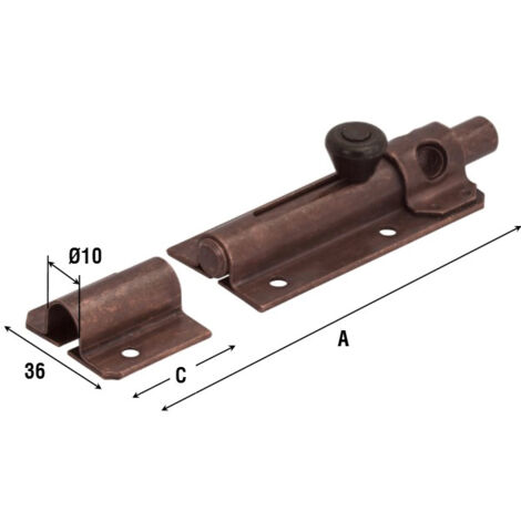CATENACCIO PORTALUCCHETTO 248 BRONZ 105 MM- 10,0 pz